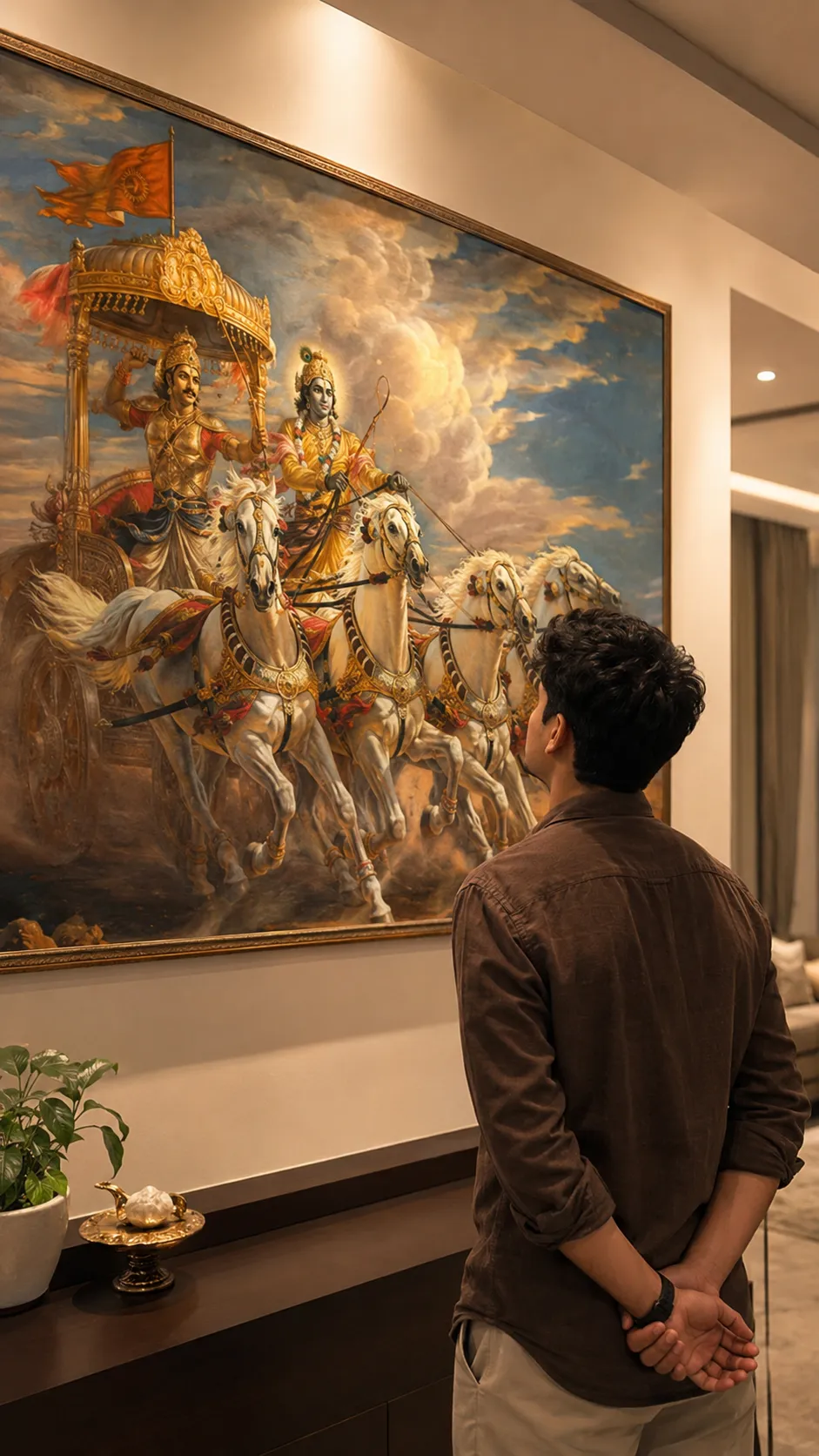 Bhagavad Gita inspired scene