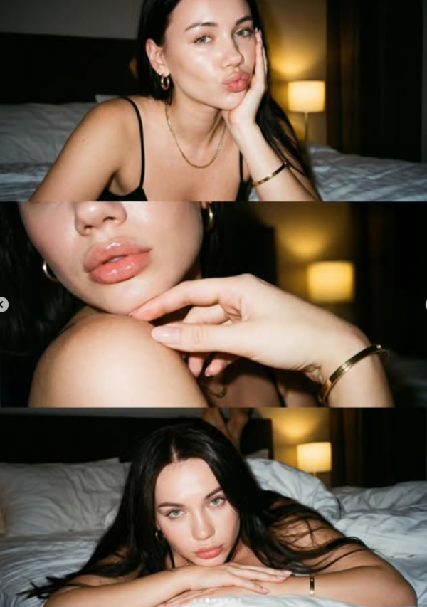 Cinematic Night Glam Vertical Collage