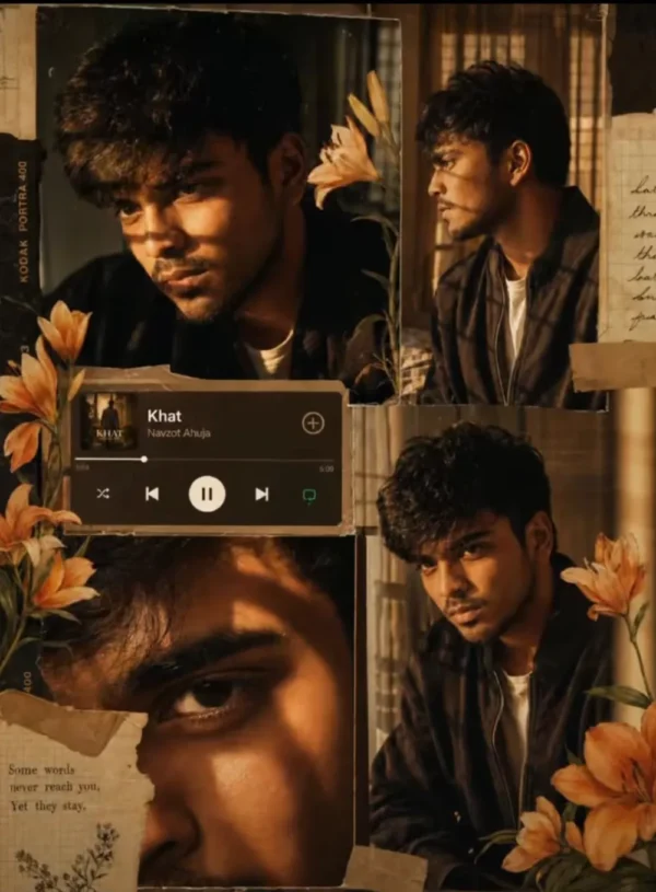 collage of a young Indian man