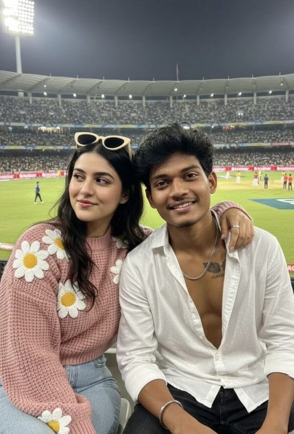 Cricket Stadium with girl
