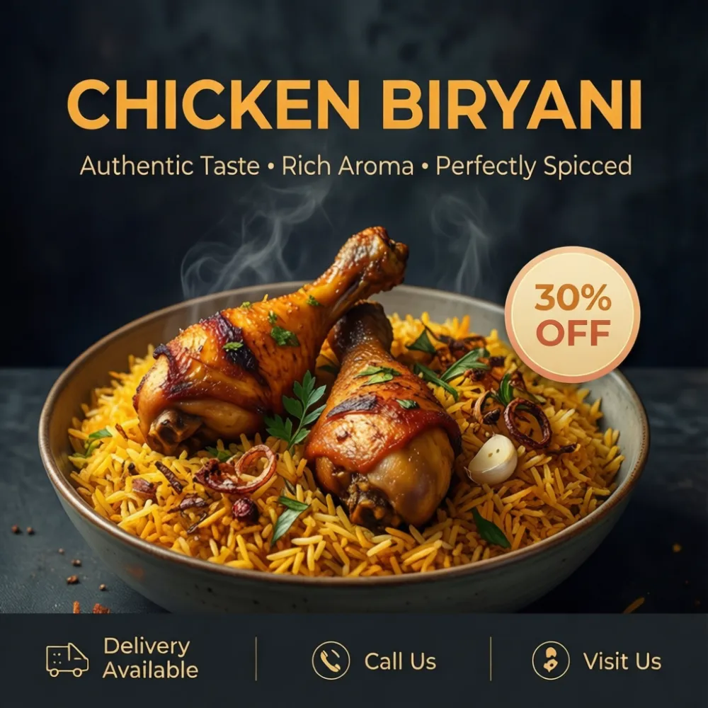 Food design biryani