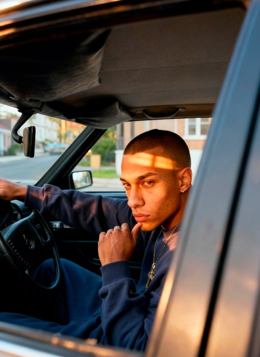Golden Hour Car Window Portrait
