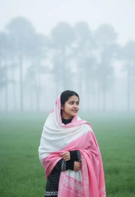 Morning Fog in Village