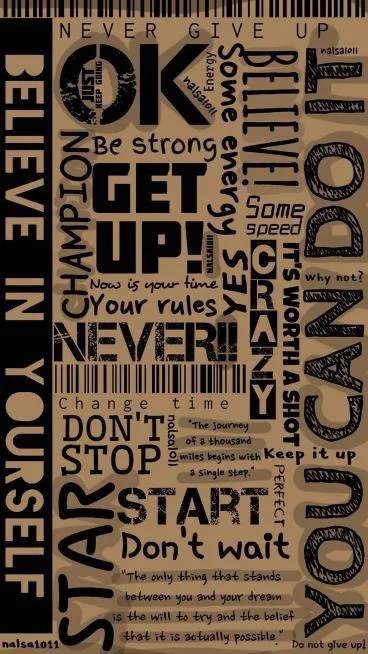 motivational typography poster