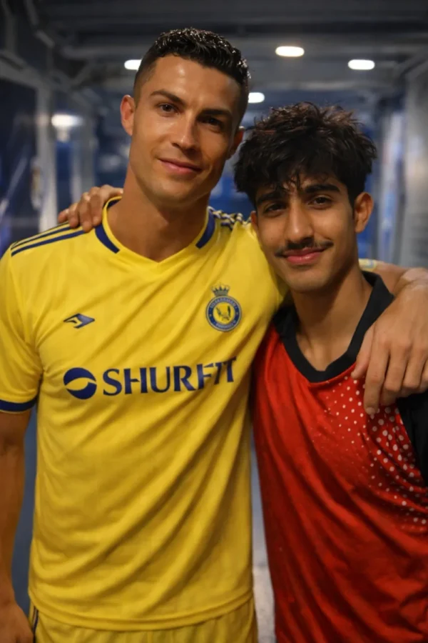 picture with ronaldo as fan