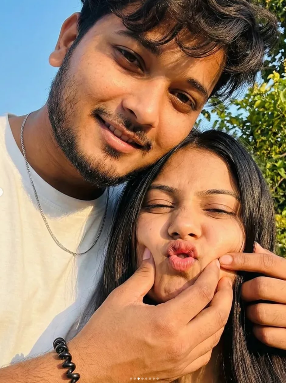 Realistic Romantic Couple Selfie