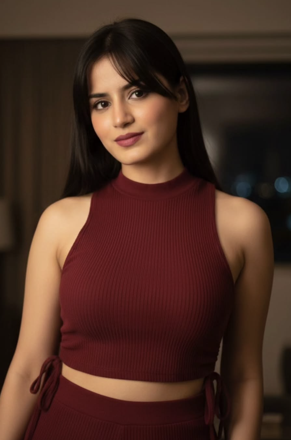 Red Wear Beauty Girl