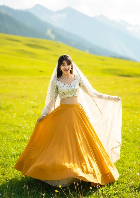 Sunlit Lehenga Dreams 🌼✨