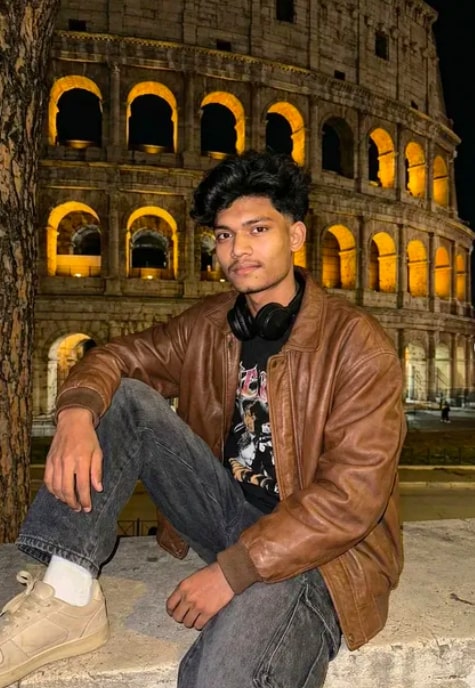 Ultra-Realistic 8K Colosseum Night Street Portrait