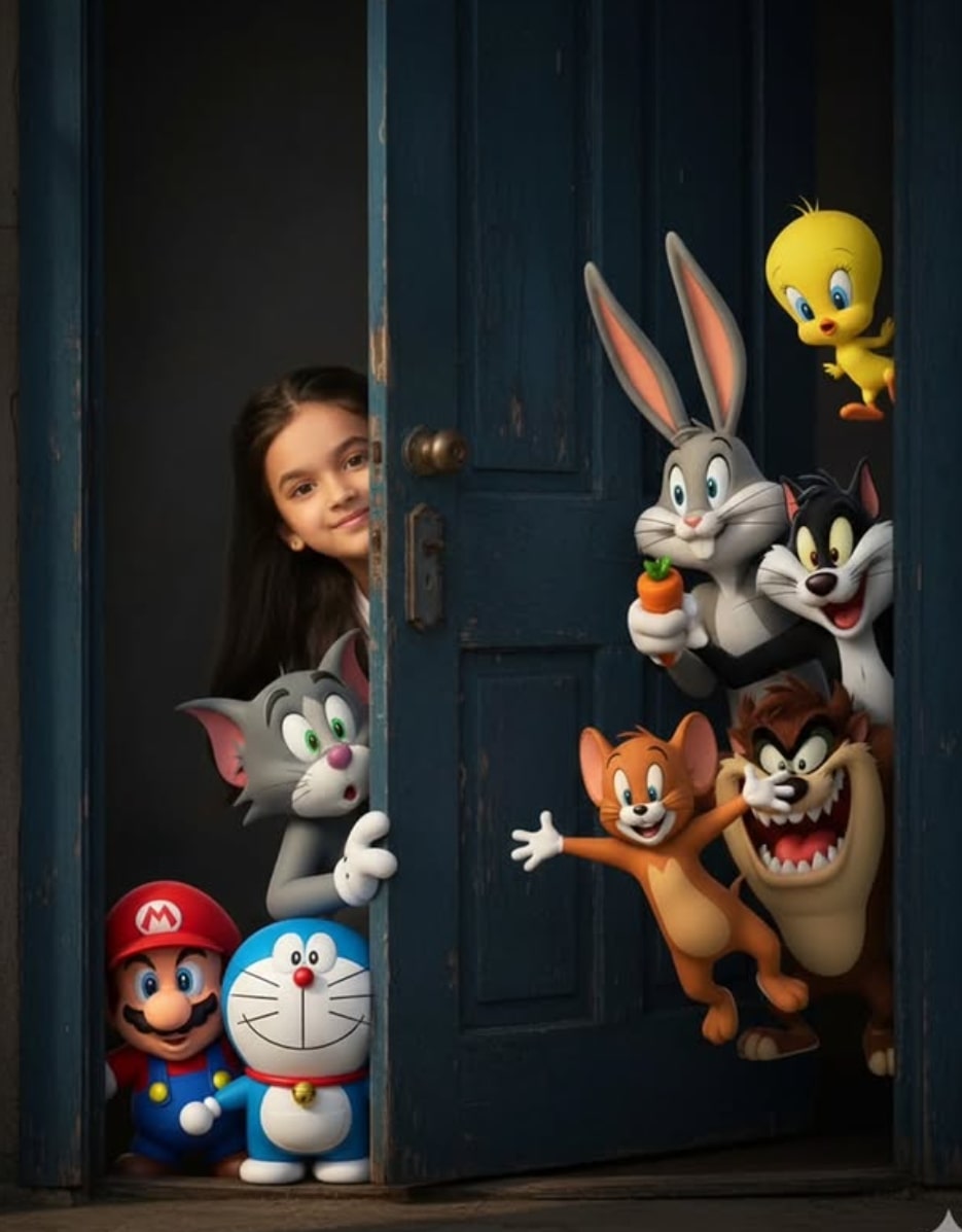 Ultra-Realistic Cinematic Portrait With 3D Cartoon Characters