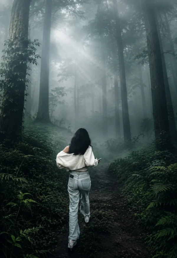 ultra-realistic foggy forest masterpiece