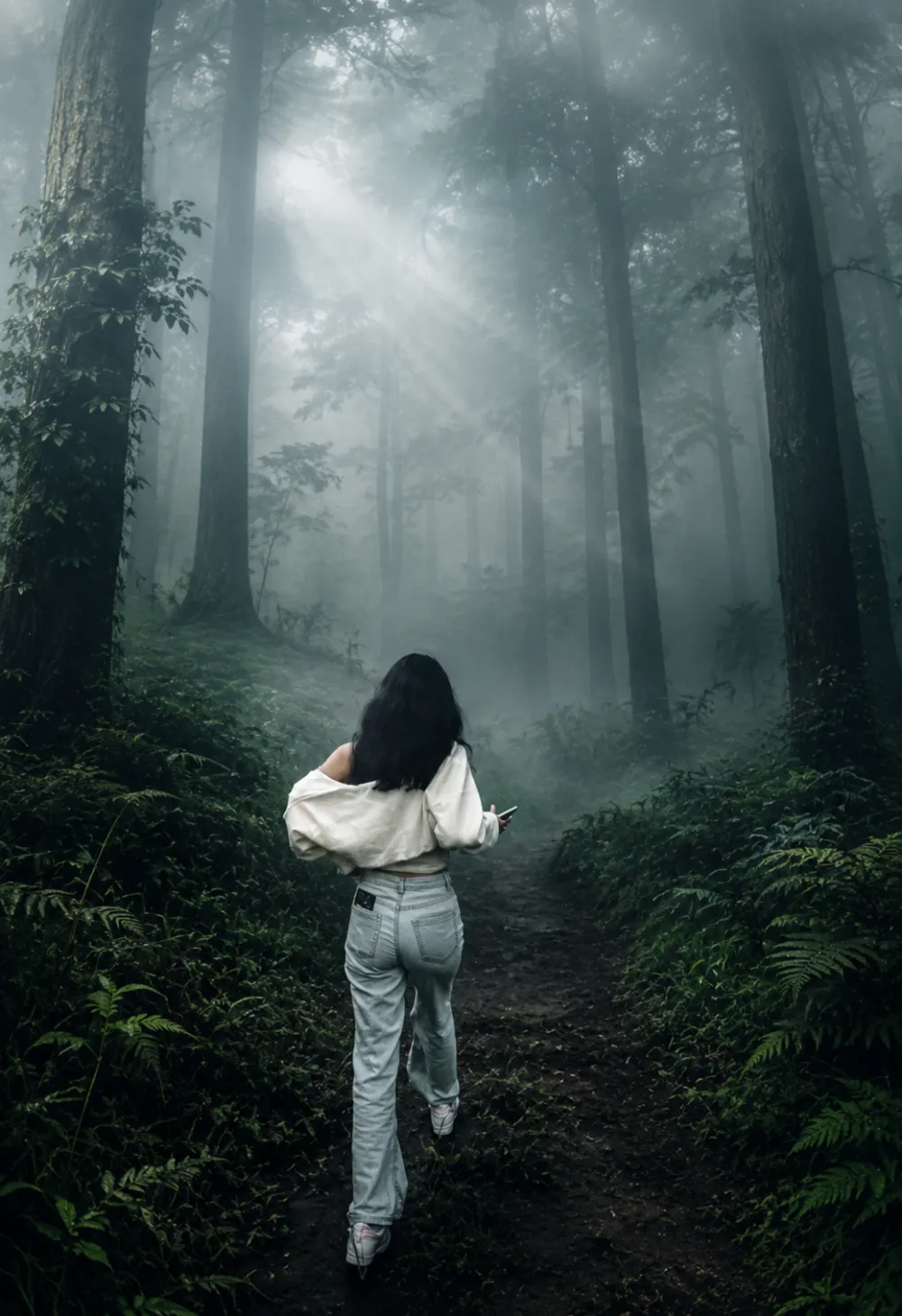 ultra-realistic foggy forest masterpiece