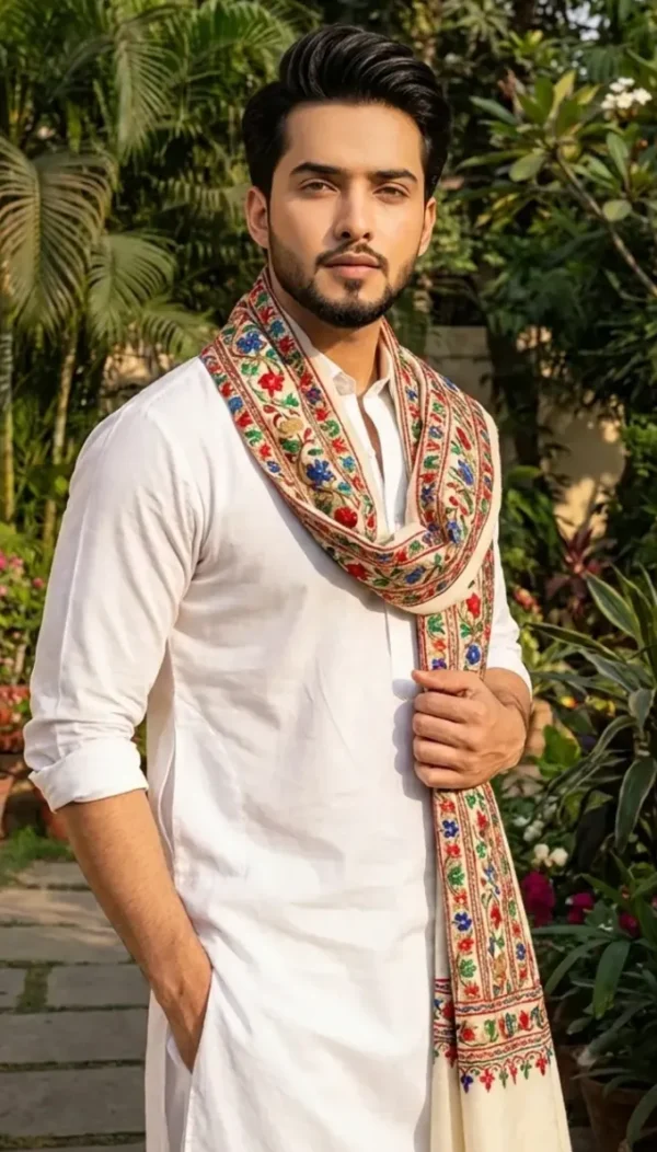 White Kurta Pajama look