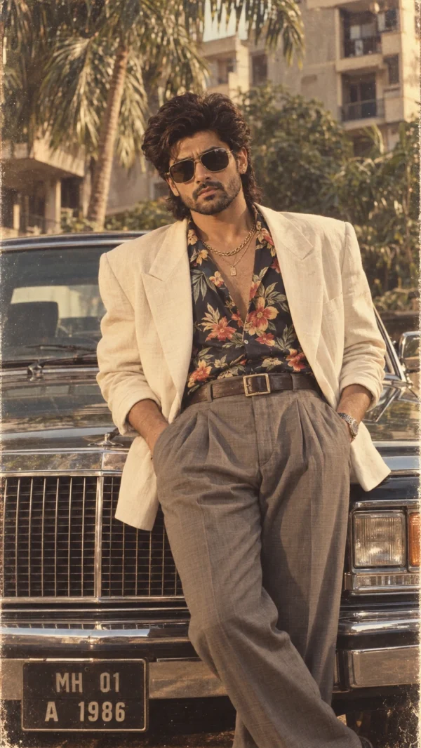 1980s Retro Blazer AI Photo Prompt for Boys